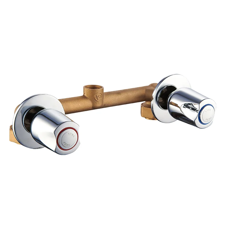 صنبور دش مخفي مزدوج التحكم مثبت على الحائط